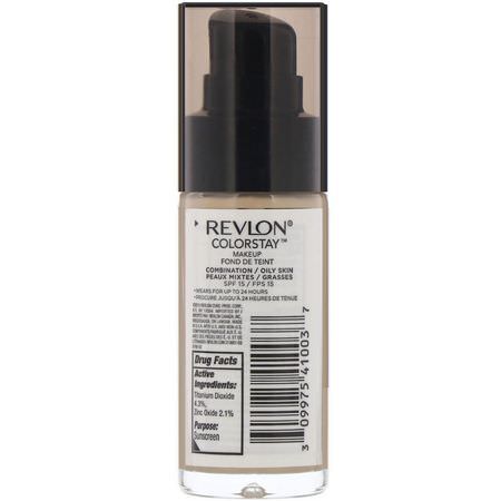 Revlon, Colorstay, Makeup, Combination/Oily, 180 Sand Beige, 1 fl oz (30 ml):Foundation, وجه