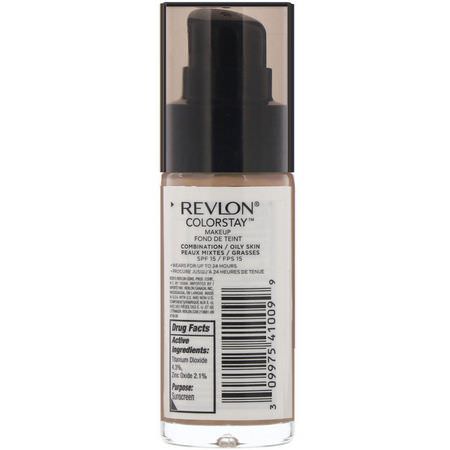 Revlon, Colorstay, Makeup, Combination/Oily, 310 Warm Golden, 1 fl oz (30 ml):Foundation, وجه