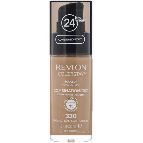 Revlon, Colorstay, Makeup, Combination/Oily, 330 Natural Tan, 1 fl oz (30 ml) فوائد