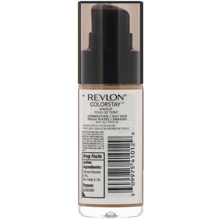 Revlon, Colorstay, Makeup, Combination/Oily, 340 Early Tan, 1 fl oz (30 ml):Foundation, وجه