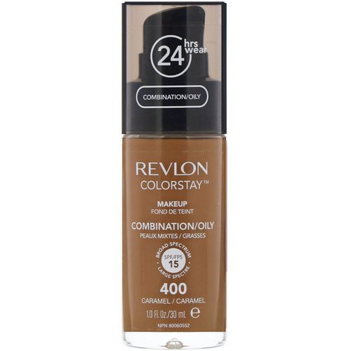 Revlon, Colorstay, Makeup, Combination/Oily, 400 Caramel, 1 fl oz (30 ml) فوائد