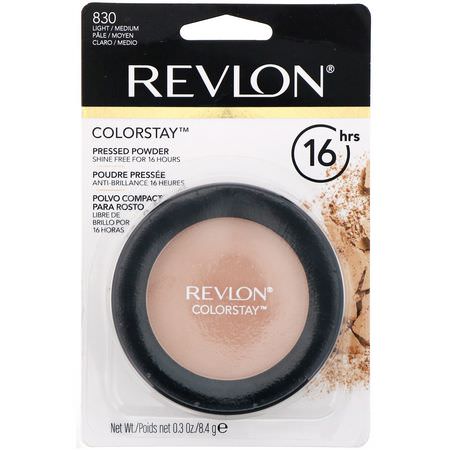 Revlon, Colorstay, Pressed Powder, 830 Light / Medium, .3 oz (8.4 g):رذاذ الإعداد, المسح,ق