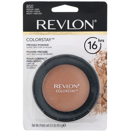 Revlon, Colorstay, Pressed Powder, 850 Medium/Deep, 0.3 oz (8.4 g):رذاذ الإعداد, المسح,ق
