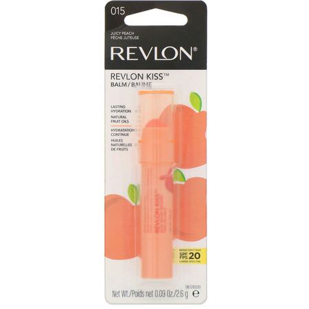 Revlon, Kiss Balm, 015 Juicy Peach, 0.09 oz (2.6 g):علاجات, مرهم الشفة