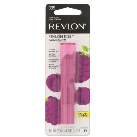 Revlon, Kiss Balm, 035 Berry Burst, 0.09 oz (2.6 g):علاجات, مرهم الشفة