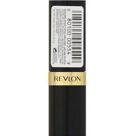 Revlon, Super Lustrous, Lipstick, 425 Softsilver Red, 0.15 oz (4.2 g):أحمر شفاه, شفاه