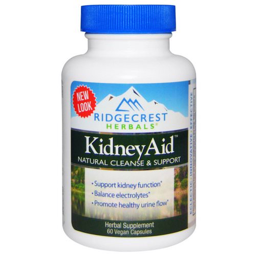 RidgeCrest Herbals, Kidney Aid, 60 Veggie Caps فوائد