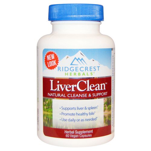 RidgeCrest Herbals, LiverClean, 60 Vegan Caps فوائد