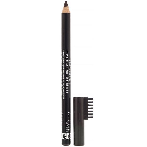 Rimmel London, Professional Eyebrow Pencil, 004 Black Brown, .05 oz (1.4 g) فوائد
