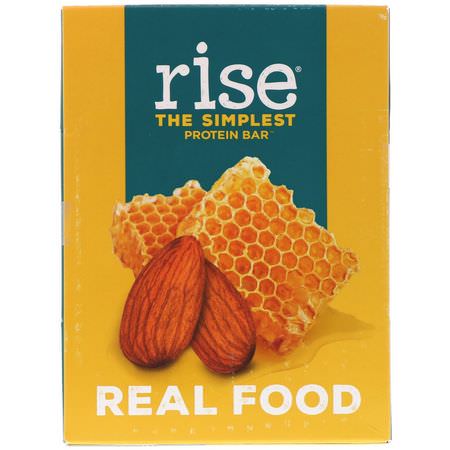 Rise Bar, The Simplest Protein Bar, Almond Honey, 12 Bars, 2.1 oz (60 g) Each:أشرطة بر,تين مصل, أشرطة البر,تين