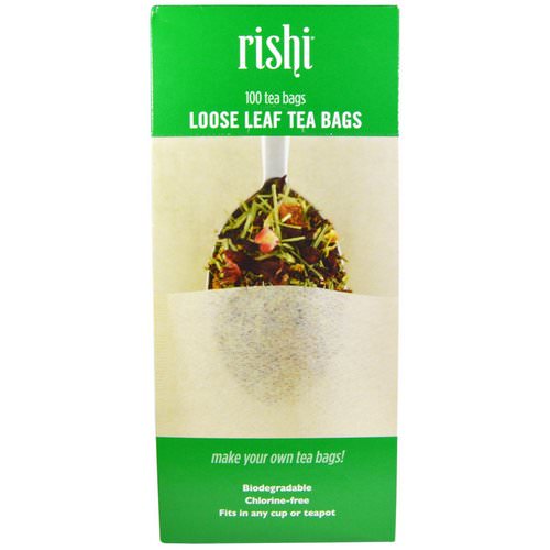 Rishi Tea, Loose Leaf Tea Bags, 100 Tea Bags فوائد