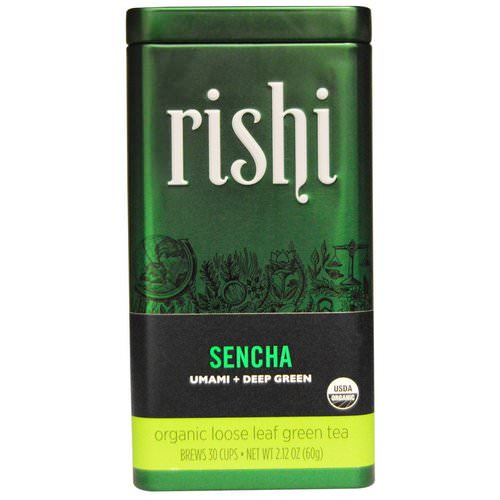 Rishi Tea, Organic Loose Leaf Green Tea, Sencha, 2.12 oz (60 g) فوائد