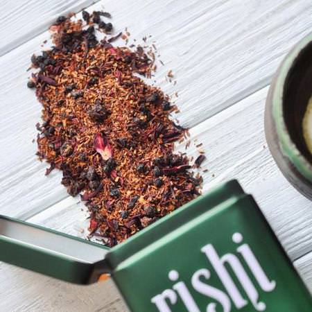 Rishi Tea, Organic Loose Leaf Herbal Tea, Blueberry Rooibos, Caffeine-Free, 3.00 oz (85 g)