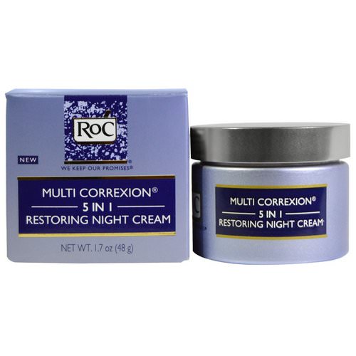 RoC, Multi Correxion, 5 In 1, Restoring Night Cream, 1.7 oz (48 g) فوائد
