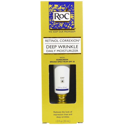 RoC, Retinol Correxion, Deep Wrinkle Daily Moisturizer, SPF 30, 1.0 fl oz (30 ml) فوائد
