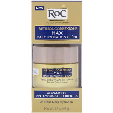 RoC, Retinol Correxion, Max Daily Hydration Creme, 1.7 oz (48 g):الكريمات, مرطبات ال,جه