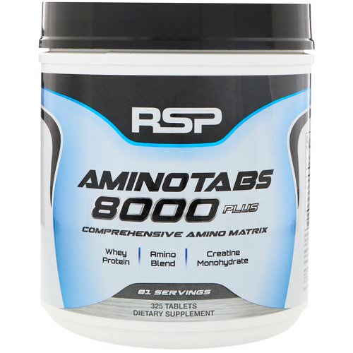 RSP Nutrition, Amino Tabs 8000 Plus, 325 Tablets فوائد
