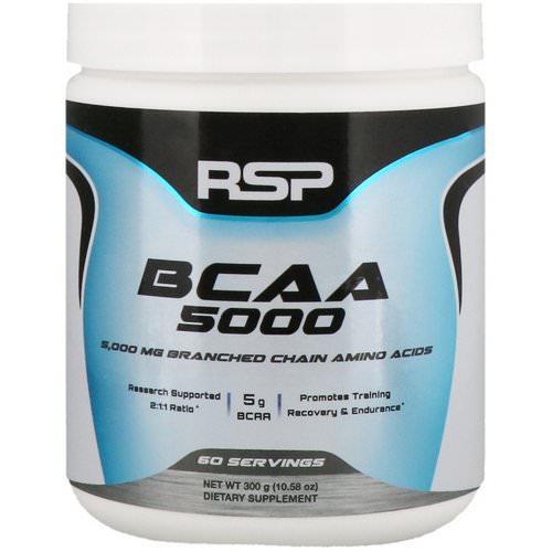 RSP Nutrition, BCAA 5000, Unflavored, 5,000 mg, 10.58 oz (300 g) فوائد