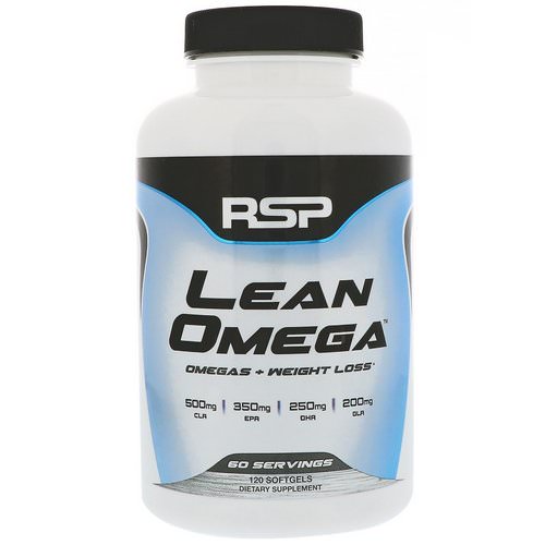 RSP Nutrition, LeanOmega, Omegas + Weight Loss, 120 Softgels فوائد
