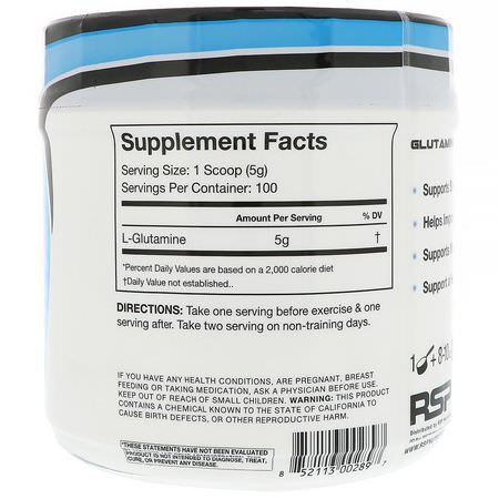 RSP Nutrition, Micronized Glutamine Powder, 17.6 oz (500 g):L-Glutamine, أحماض أمينية