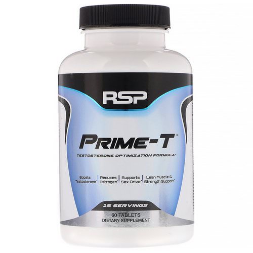 RSP Nutrition, Prime-T, Testosterone Booster, 60 Tablets فوائد