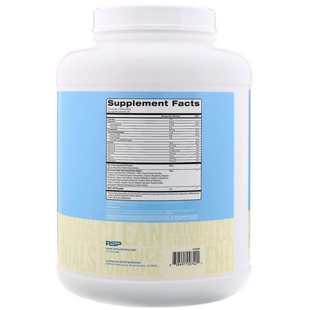 RSP Nutrition, TrueFit, Grass-Fed Whey Protein Shake, Vanilla, 4.23 lbs (1.92 kg):بر,تين مصل اللبن, التغذية الرياضية