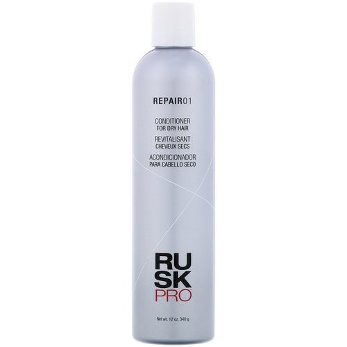 Rusk, Pro, Repair 01, Conditioner, For Dry Hair, 12 oz (340 g) فوائد