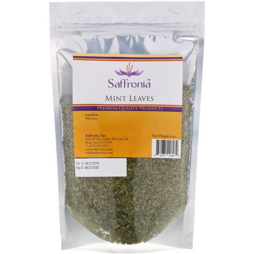 Saffronia, Mint Leaves, 6 oz فوائد