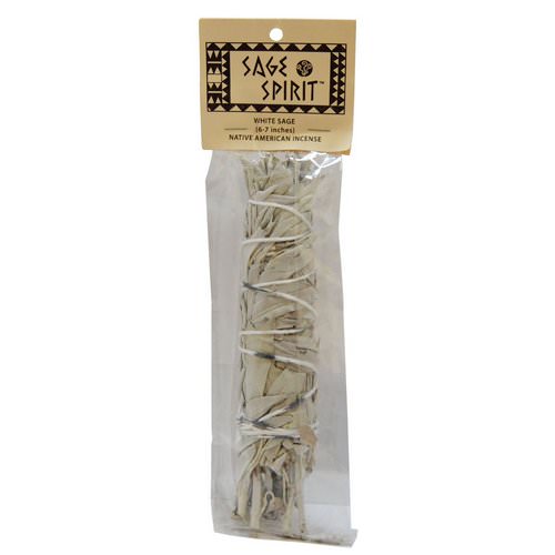 Sage Spirit, Native American Incense, White Sage, Large (6-7 inches), 1 Smudge Wand فوائد