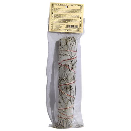 Sage Spirit, Native American Incense, White Sage, Large (8-9 inches), 1 Smudge Wand:البخ,ر ,الزي,ت العطرية
