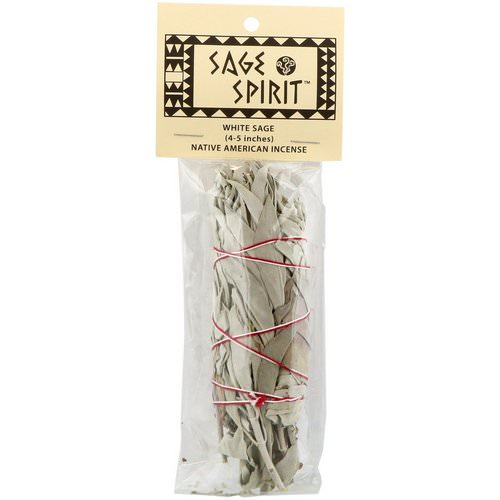 Sage Spirit, Native American Incense, White Sage, Small (4-5 Inches), 1 Smudge Wand فوائد