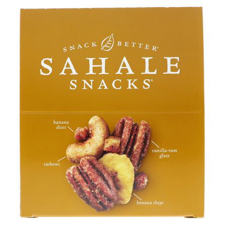 Sahale Snacks, Glazed Mix, Banana Rum Pecans, 9 Packs, 1.5 oz (42.5 g) Each:Trail Mix, مكسرات مختلطة