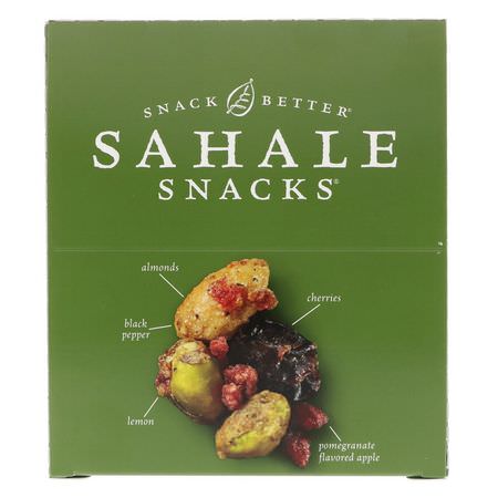 Sahale Snacks, Glazed Mix, Naturally Pomegranate Flavored Pistachios, 9 Packs, 1.5 oz (42.5 g) Each:الفستق, البذ,ر