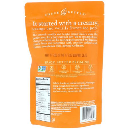 Sahale Snacks, Glazed Mix, Tangerine Vanilla Cashew-Macadamia, 4 oz (113 g):Trail Mix, مكسرات مختلطة