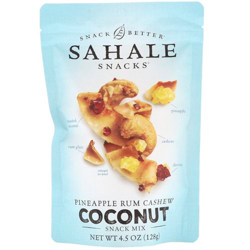 Sahale Snacks, Snack Mix, Pineapple Rum Cashew Coconut, 4.5 oz (128 g) فوائد