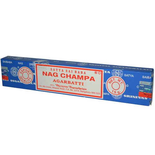 Sai Baba, Satya, Nag Champa Agarbatti Incense, 10 Sticks, (15 g) فوائد