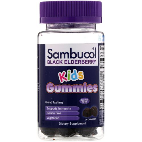 Sambucol, Black Elderberry, Kids Gummies, 30 Gummies فوائد