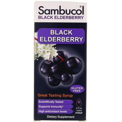 Sambucol, Black Elderberry Syrup, Original Formula, 4 fl oz (120 ml) فوائد
