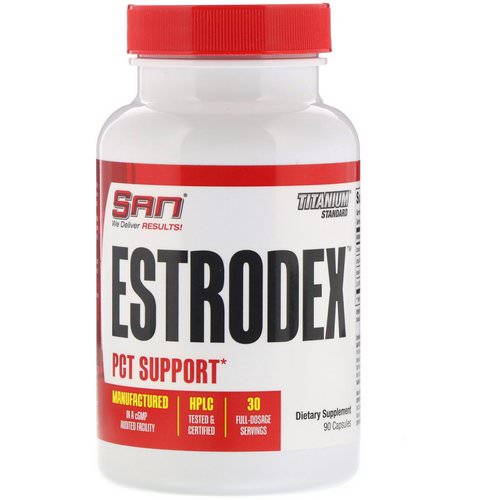 SAN Nutrition, Estrodex, PCT Support, 90 Capsules فوائد