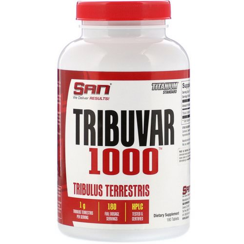SAN Nutrition, Tribuvar 1000, 180 Tablets فوائد