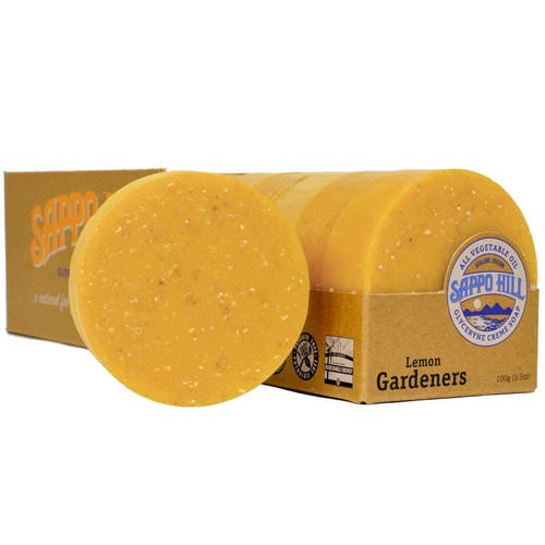 Sappo Hill, Glyceryne Cream Soap, Lemon Gardeners, 12 Bars, 3.5 oz (100 g) Each فوائد