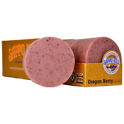 Sappo Hill, Glyceryne Cream Soap, Oregon Berry, 12 Bars, 3.5 oz (100 g) Each فوائد