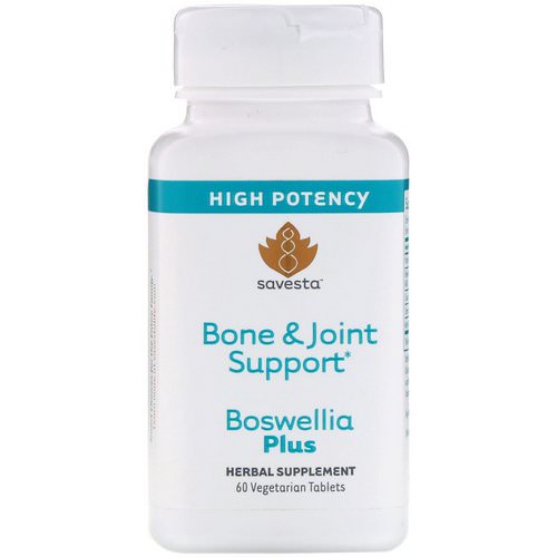 Savesta, Bone & Joint Support, Boswellia Plus, 60 Vegetarian Tablets فوائد