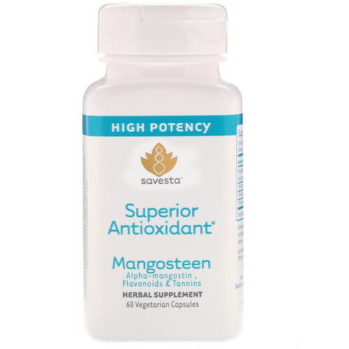 Savesta, Super Antioxidant Mangosteen, 60 Vegetarian Capsules فوائد