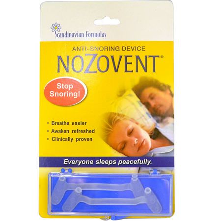 Scandinavian Formulas, NoZovent Anti-Snoring Device, 2 Medium Size Breathing Devices:سليب, ملاحق
