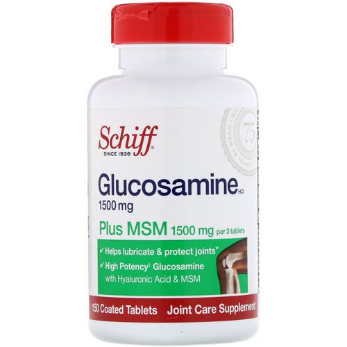 Schiff, Glucosamine Plus MSM, 1500 mg, 150 Coated Tablets فوائد