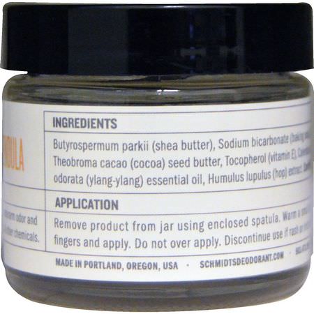 Schmidt's Naturals, Natural Deodorant, Ylang-Ylang + Calendula, 2 oz (56.7 g):مزيل العرق, الحمام