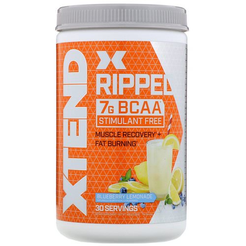 Scivation, Xtend Ripped BCAAs, Blueberry Lemonade, 1.09 lbs (495 g) فوائد