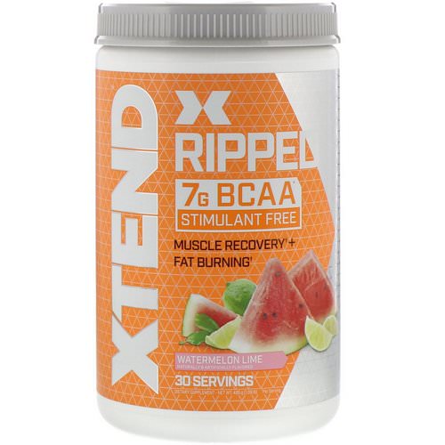 Scivation, Xtend Ripped 7G BCAA, Watermelon Lime, 1.09 lb (495 g) فوائد