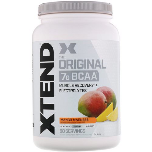 Scivation, Xtend, The Original 7G BCAA, Mango Madness, 2.78 lb (1.26 kg) فوائد